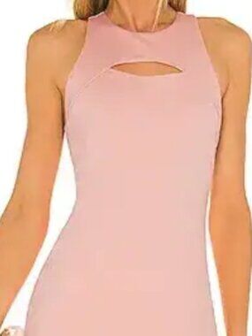 Alice + Olivia Gara pink cutout mini dress, size 12 NWT